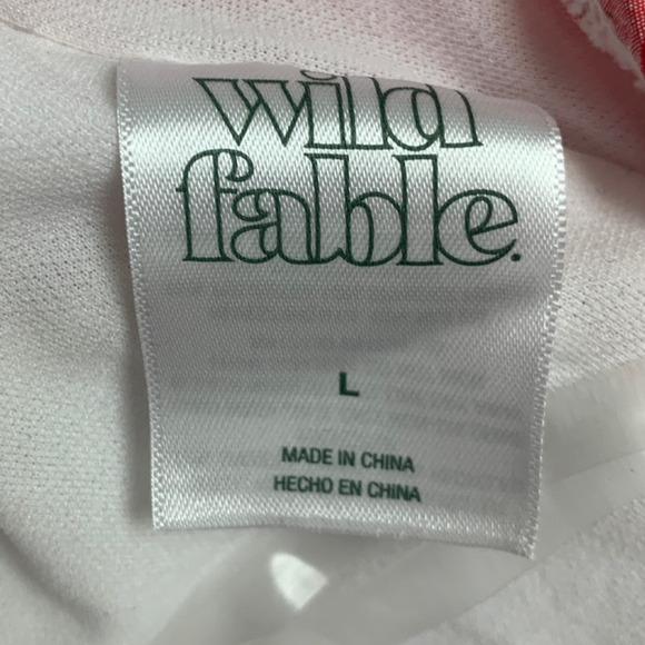 New Wild Fable Womens Large Red White Picnic Gingham Check One Piece Swim Suit - Picture 3 of 4